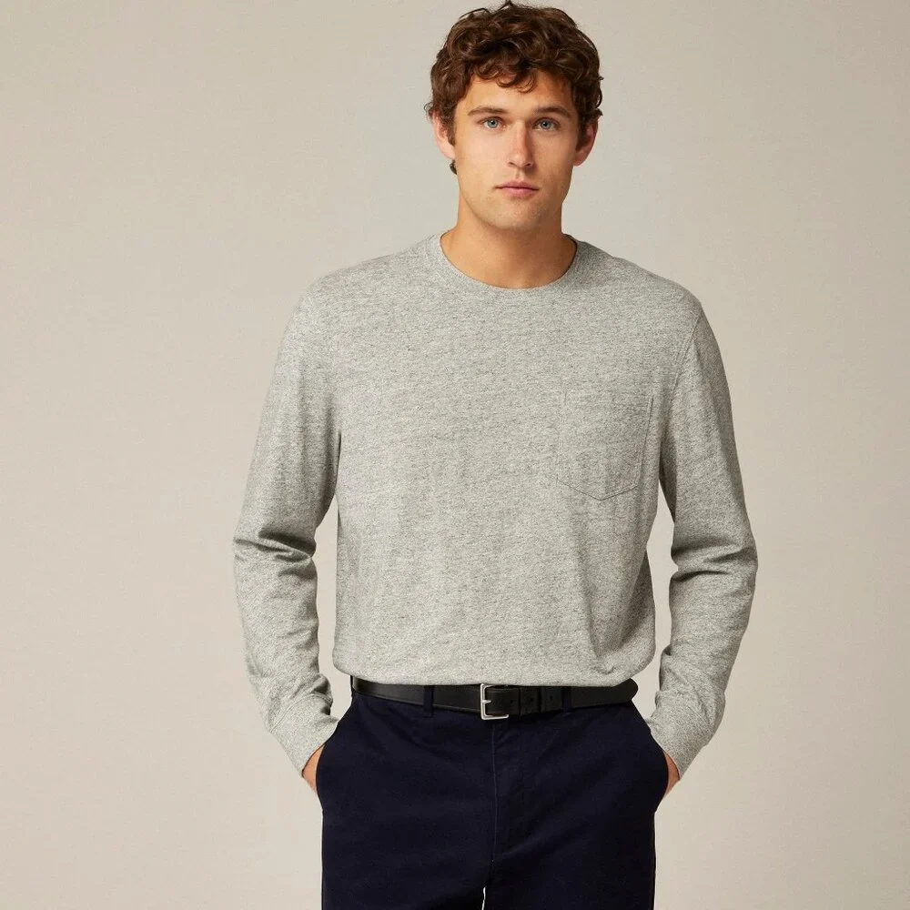J. Crew Vintage-Wash Tee‎ Mens M Blue Classic Timeless Basic Everyday Casual NWD